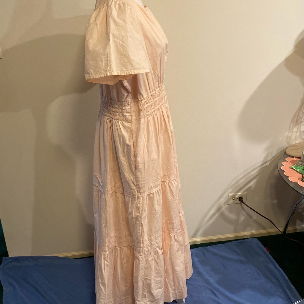 Anthropologie Peach Maxi Dress - Picture 3 of 16